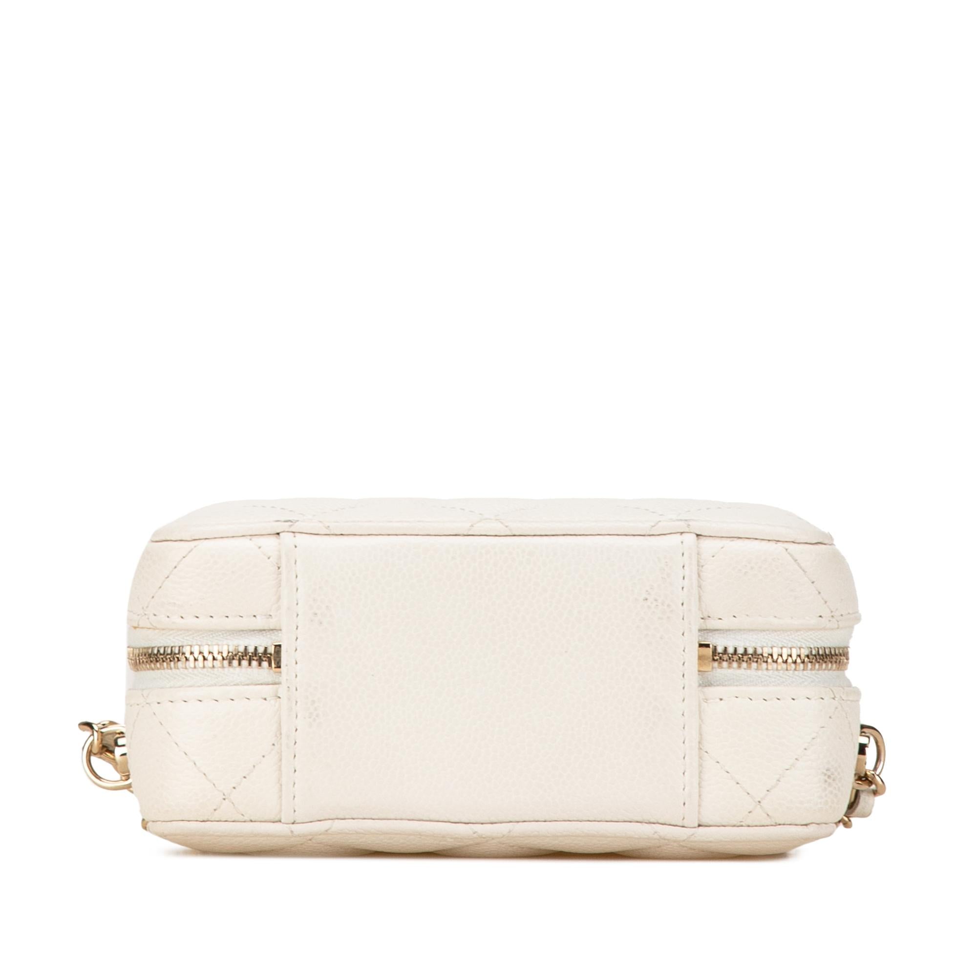 Chanel Mini CC Caviar Top Handle Vanity Case (SHG-OVqtf0)