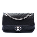 Chanel Mini CC Chevron Calfskin Single Flap