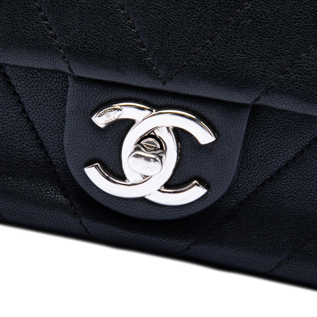 Chanel Mini CC Chevron Calfskin Single Flap