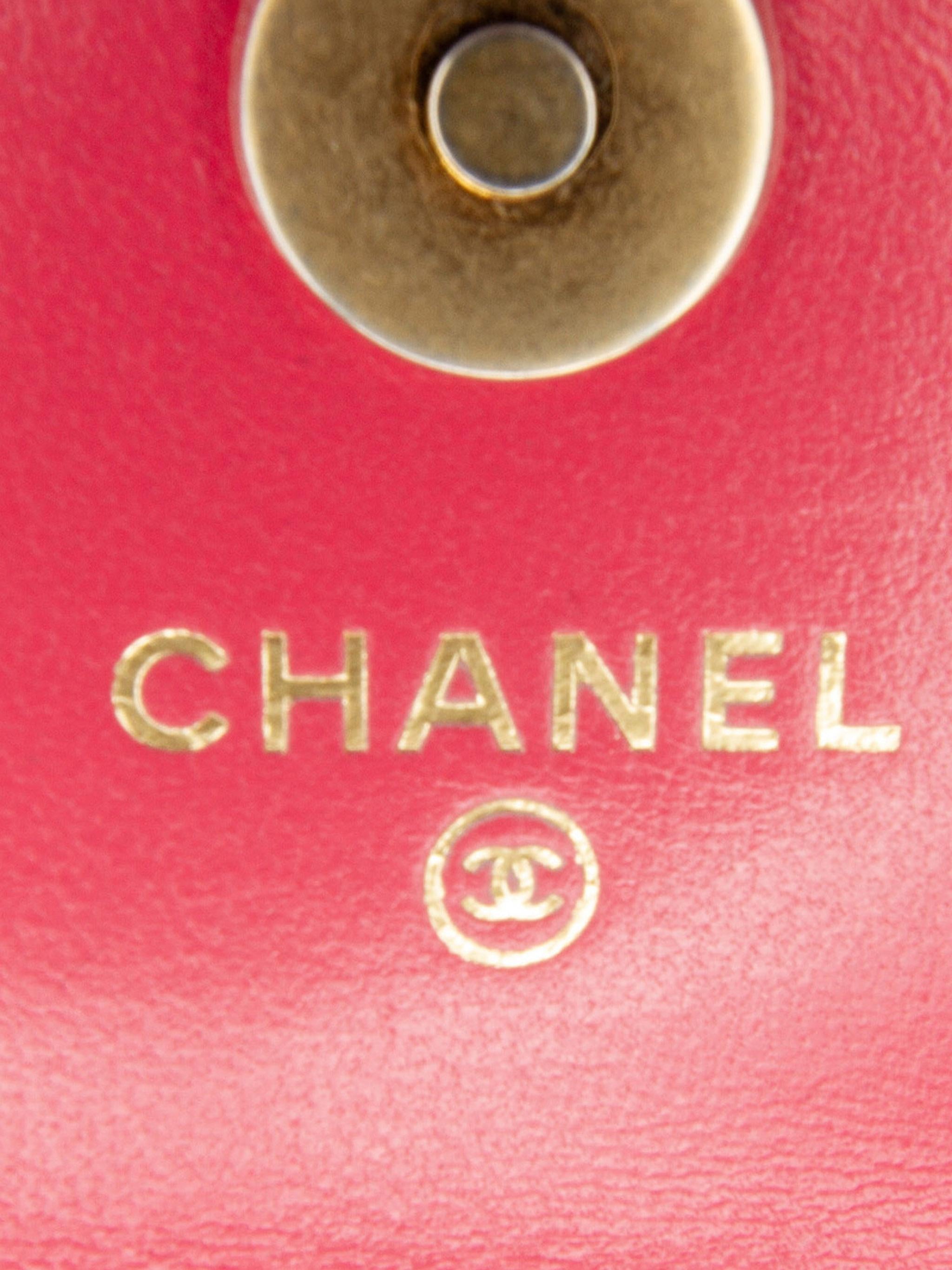 Chanel Mini CC Matelasse Pearl Crush Lambskin Crossbody Bag