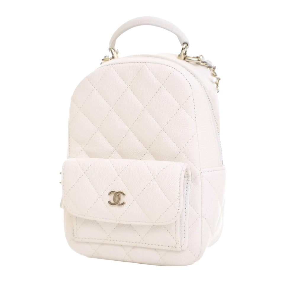 Chanel Mini CC Quilted Caviar Backpack