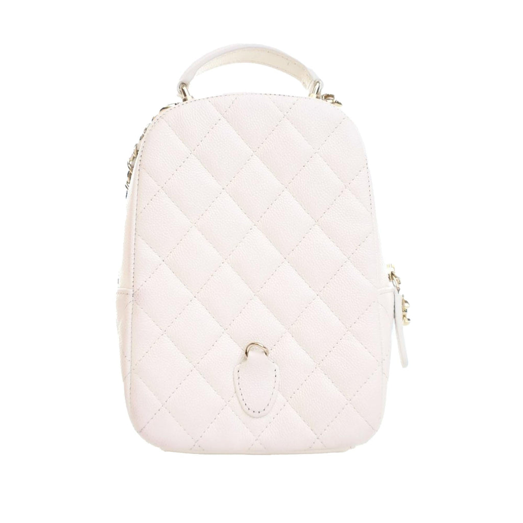 Chanel Mini CC Quilted Caviar Backpack