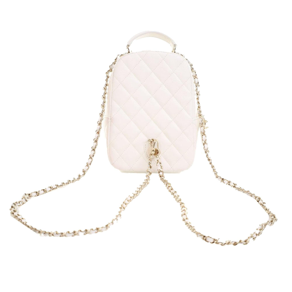 Chanel Mini CC Quilted Caviar Backpack