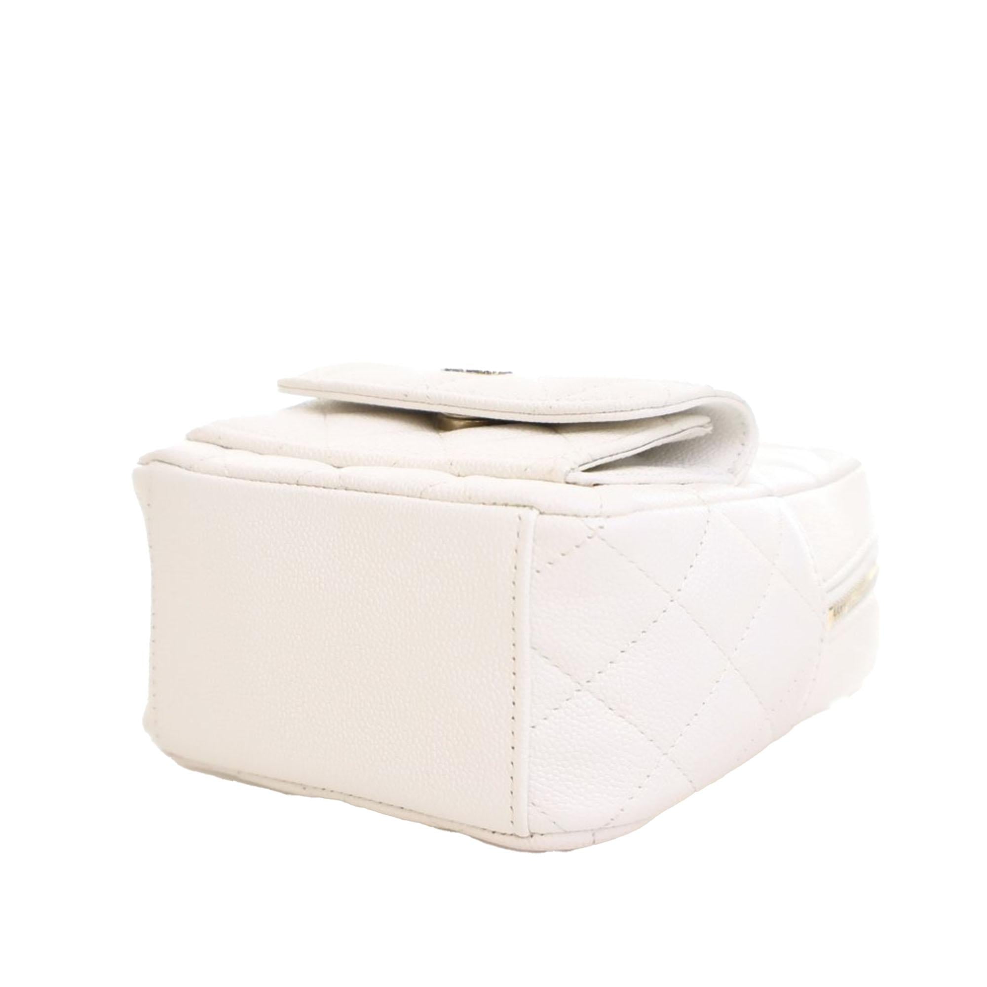 Chanel Mini CC Quilted Caviar Backpack