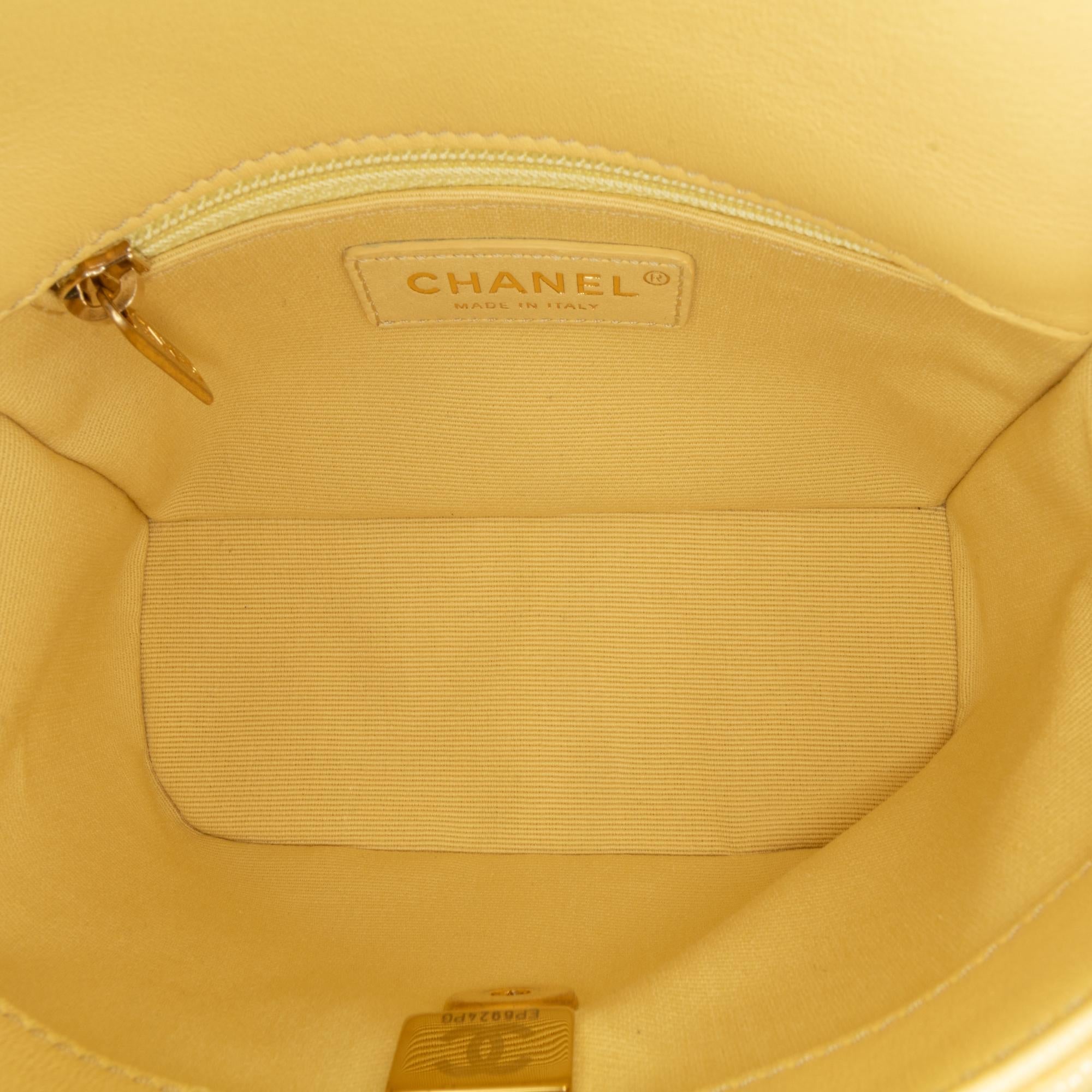 Chanel Mini CC Quilted Caviar Flap
