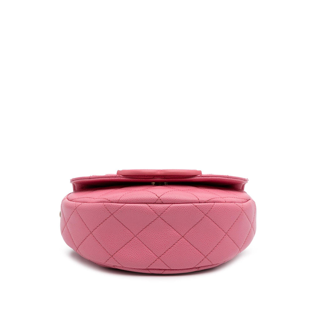 Chanel Mini CC Quilted Caviar Messenger Flap