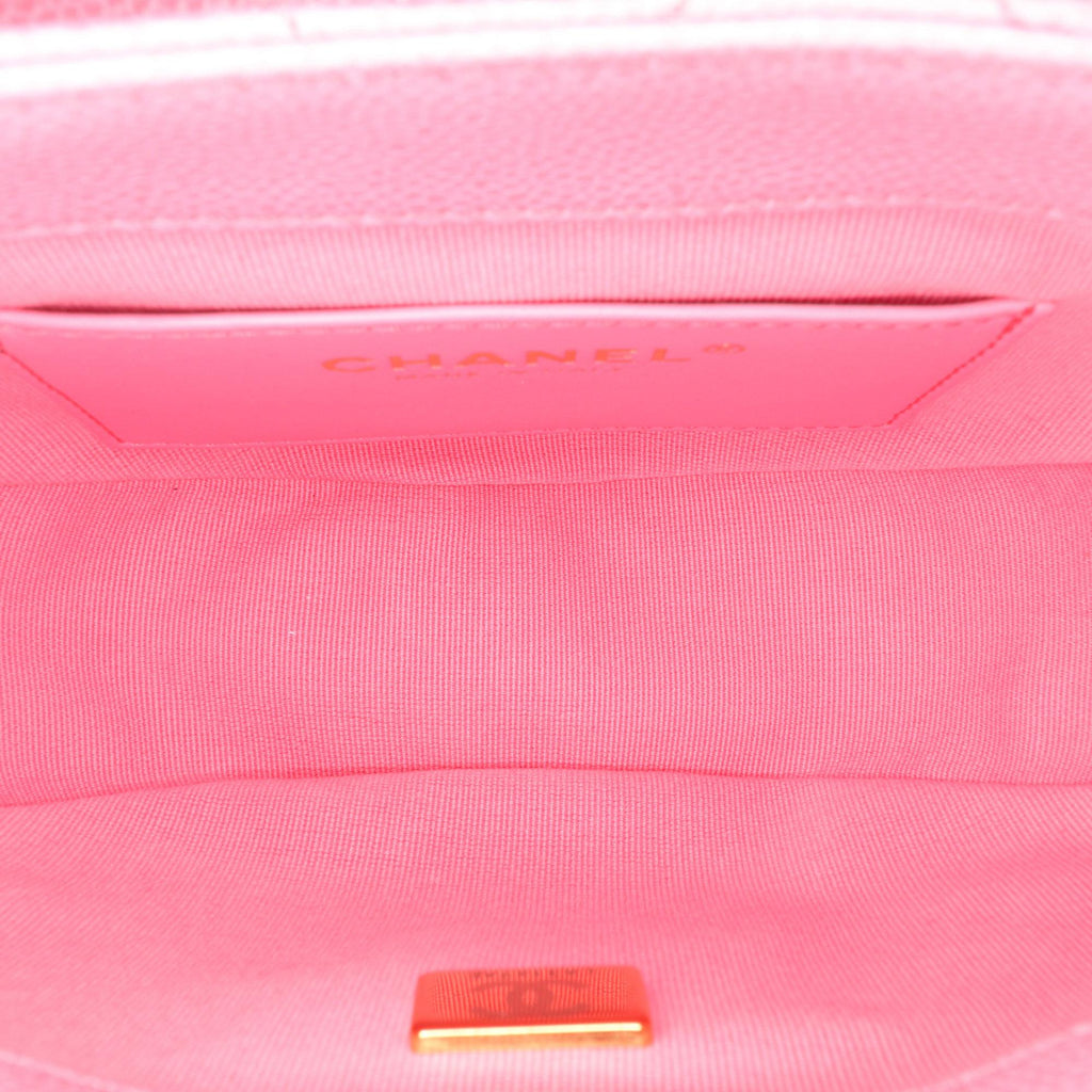Chanel Mini CC Quilted Caviar Messenger Flap