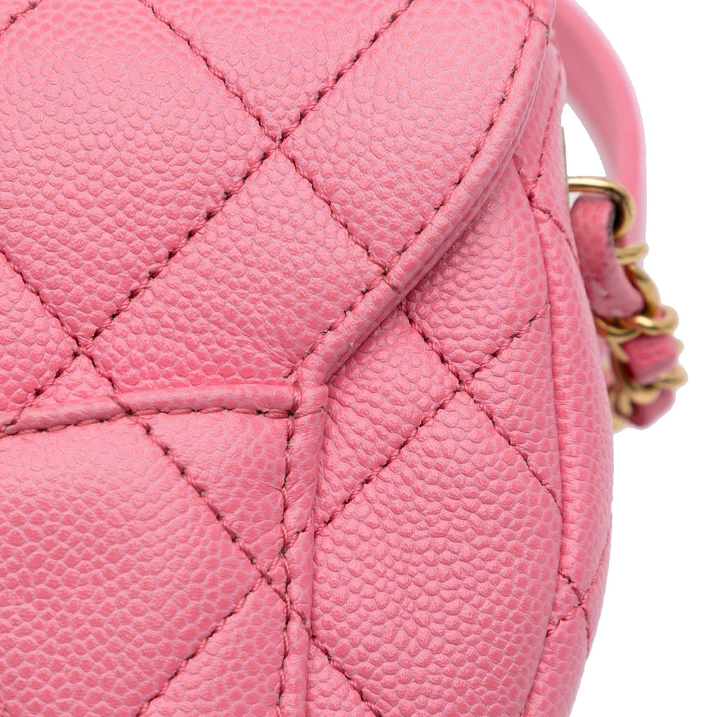 Chanel Mini CC Quilted Caviar Messenger Flap