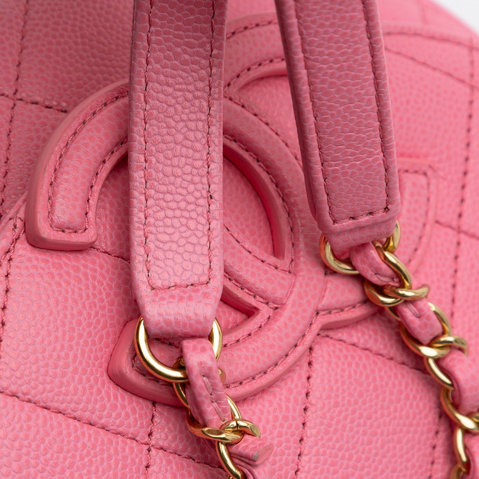 Chanel Mini CC Quilted Caviar Messenger Flap