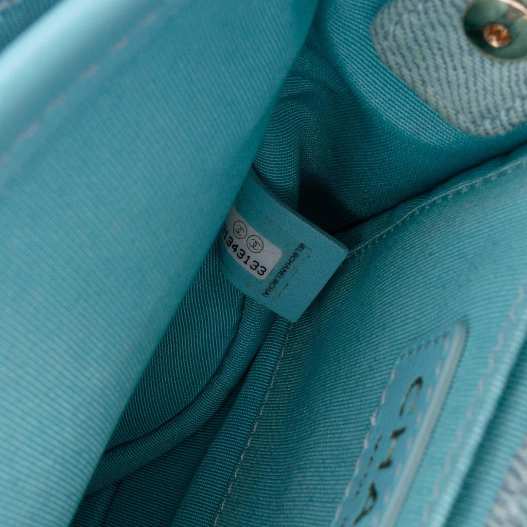 Chanel Mini CC Quilted Denim Crossbody