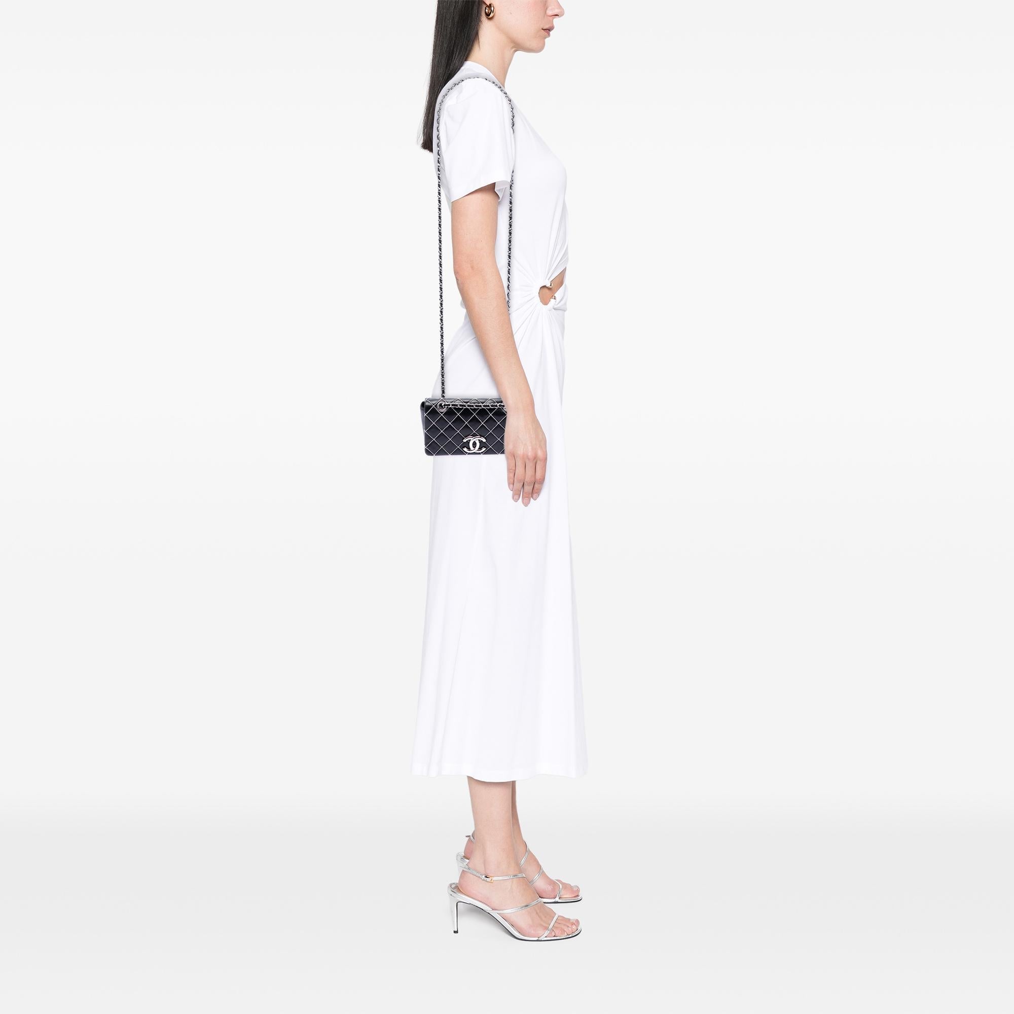 Chanel Mini CC Quilted Lambskin Beaded Full Flap