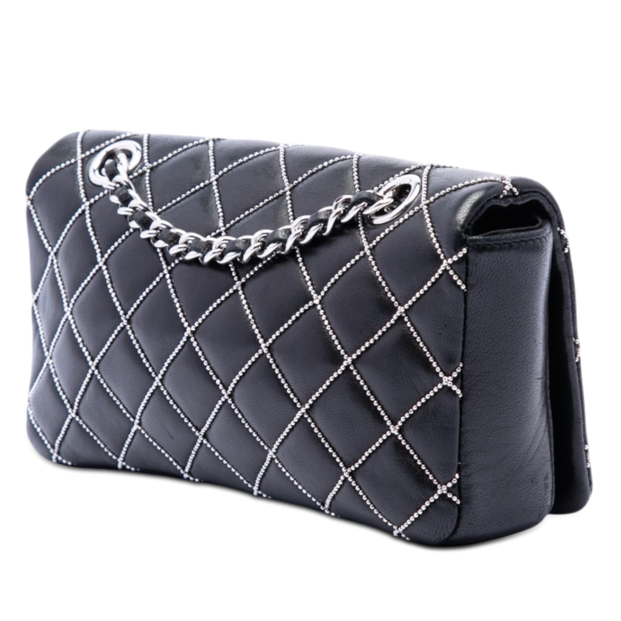 Chanel Mini CC Quilted Lambskin Beaded Full Flap