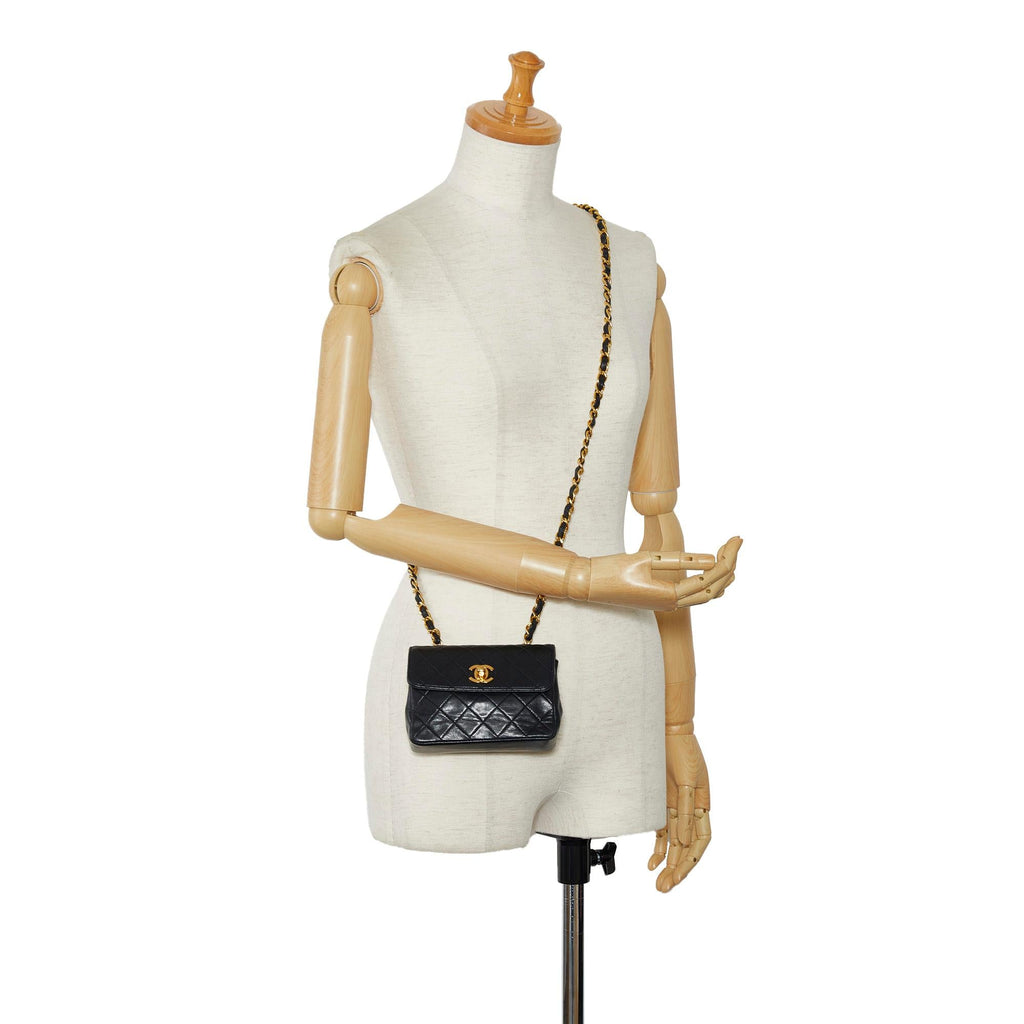 Chanel Mini CC Quilted Lambskin Flap (SHG-vKkjGB)