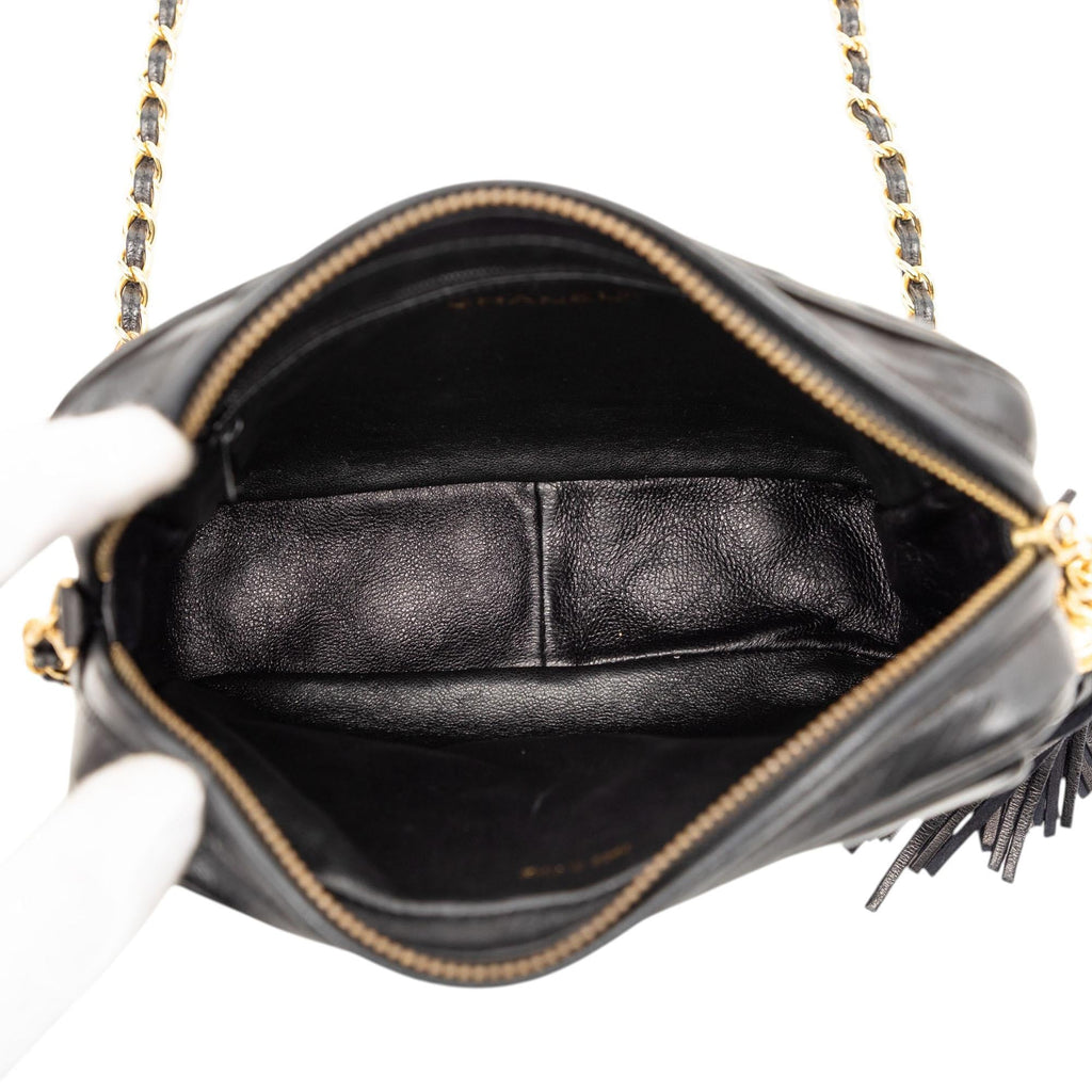 Chanel Mini CC Quilted Lambskin Tassel Camera Bag