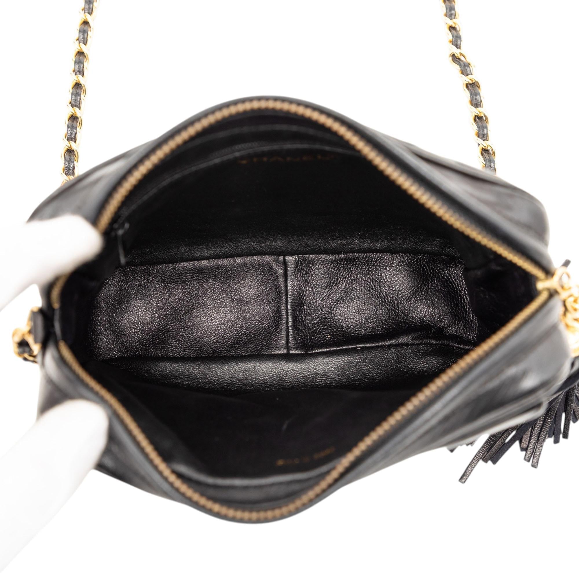 Chanel Mini CC Quilted Lambskin Tassel Camera Bag
