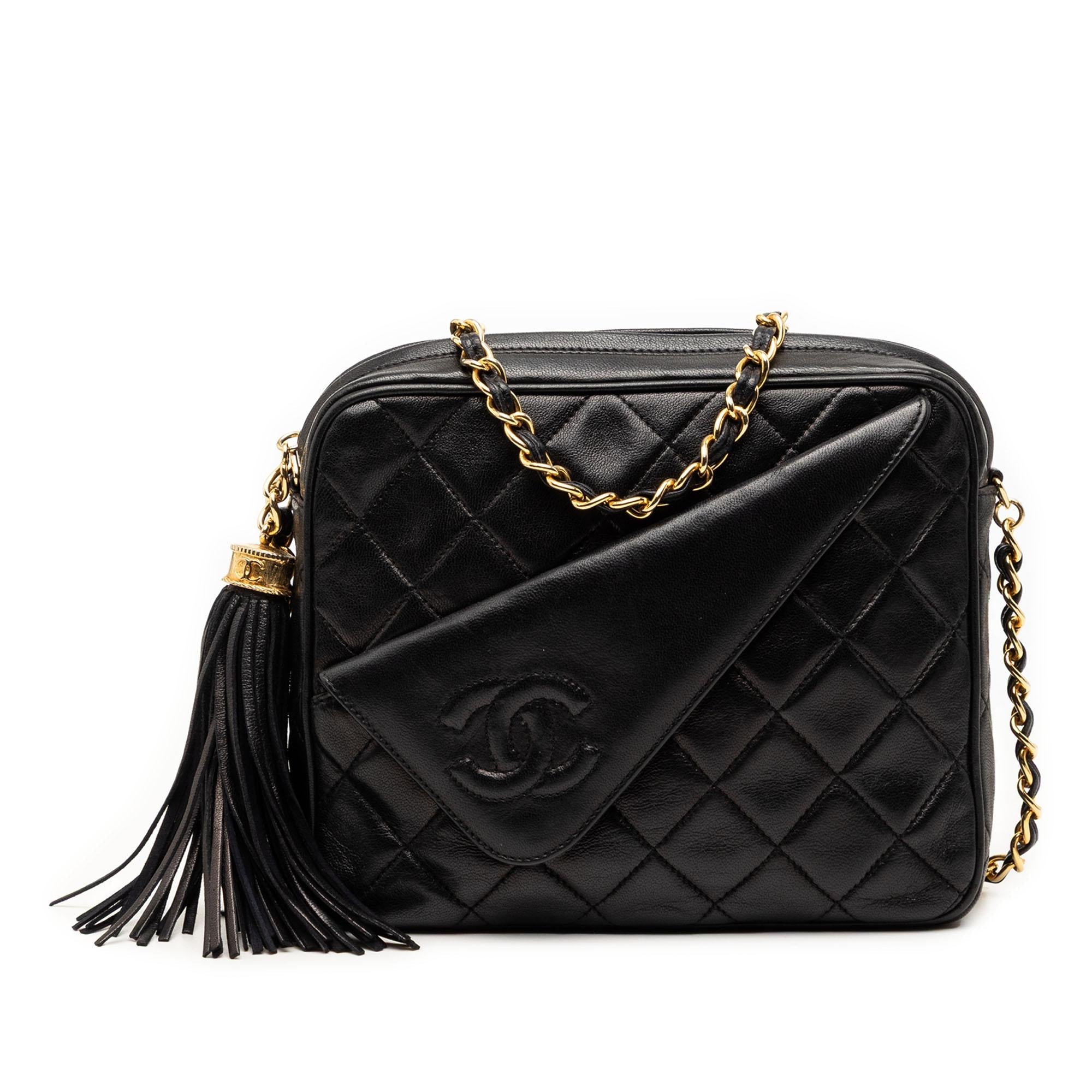 Chanel Mini CC Quilted Lambskin Tassel Camera Bag