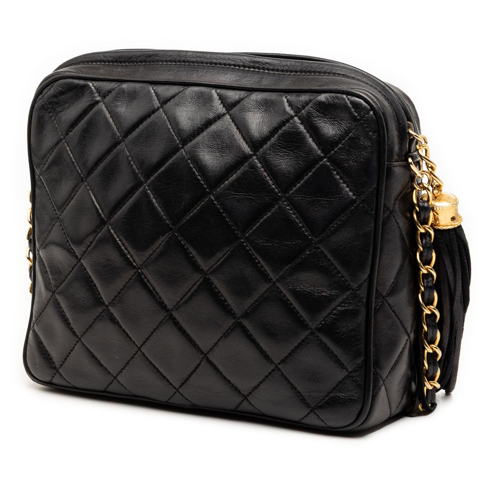 Chanel Mini CC Quilted Lambskin Tassel Camera Bag