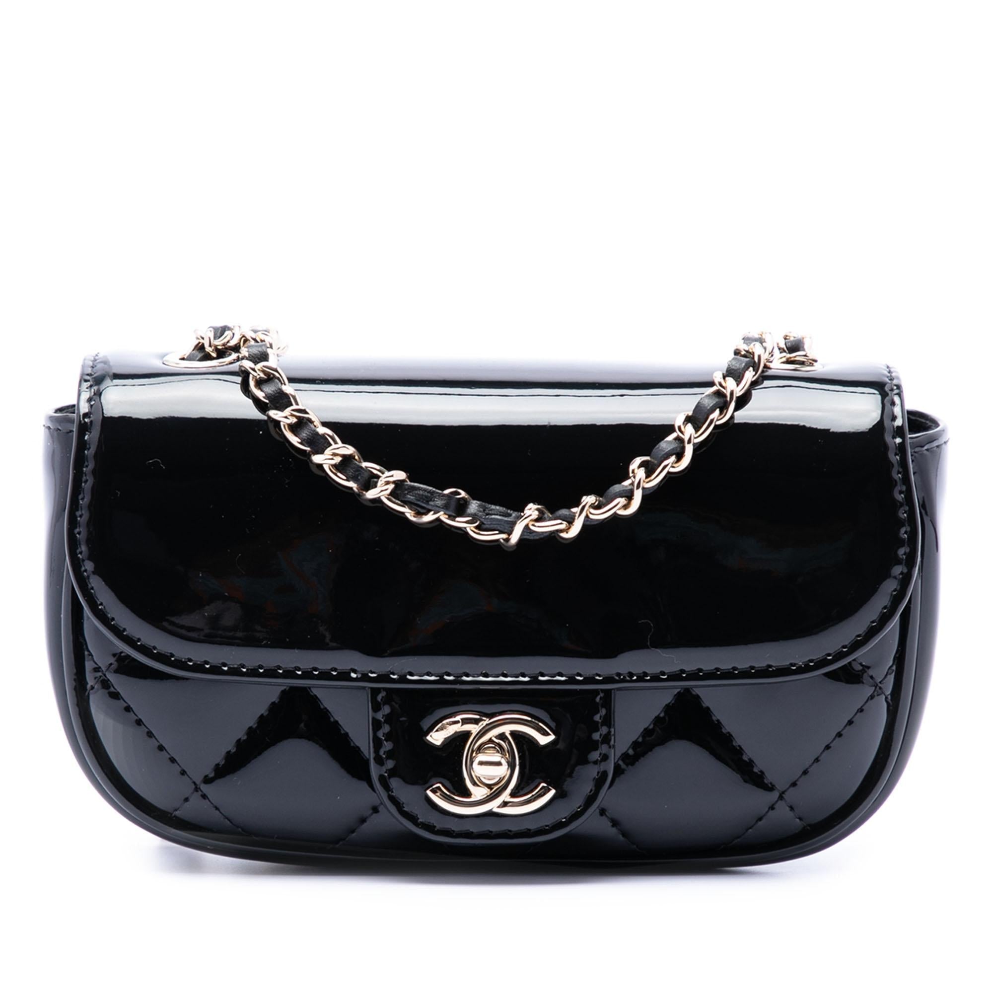 Chanel Mini CC Quilted Patent Single Flap