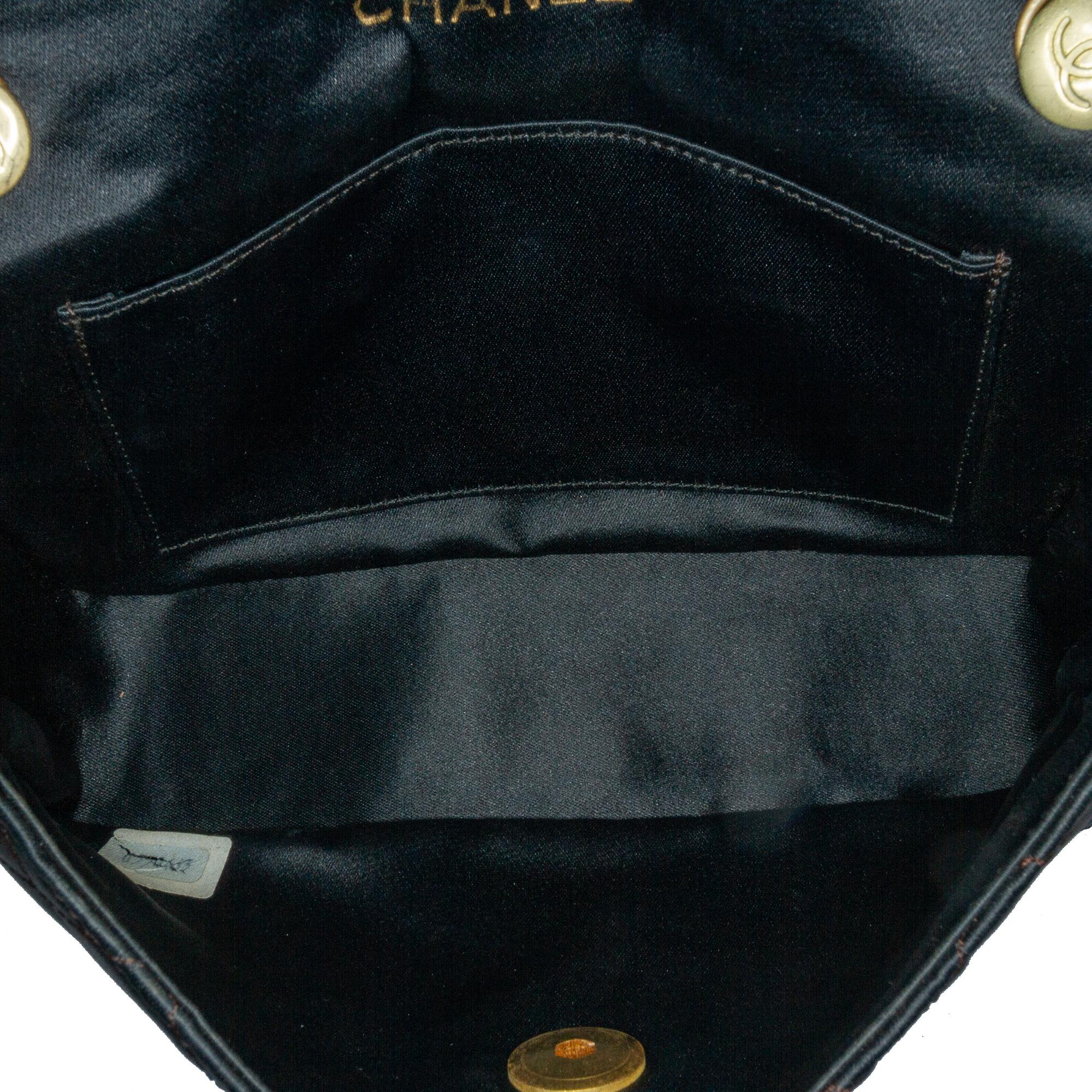 Chanel Mini CC Quilted Satin Flap (SHG-GrIueb)