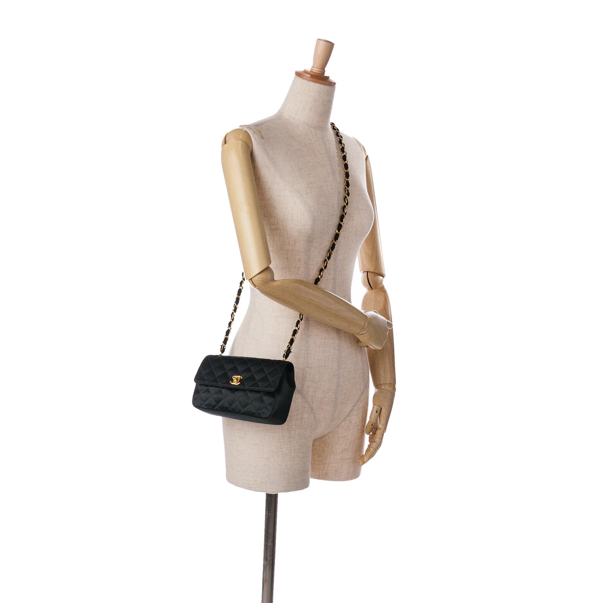 Chanel Mini CC Quilted Satin Flap (SHG-GrIueb)