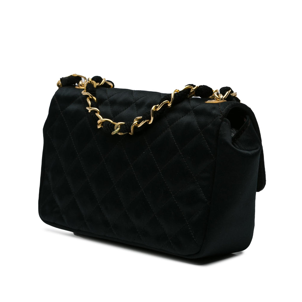 Chanel Mini CC Quilted Satin Flap (SHG-GrIueb)