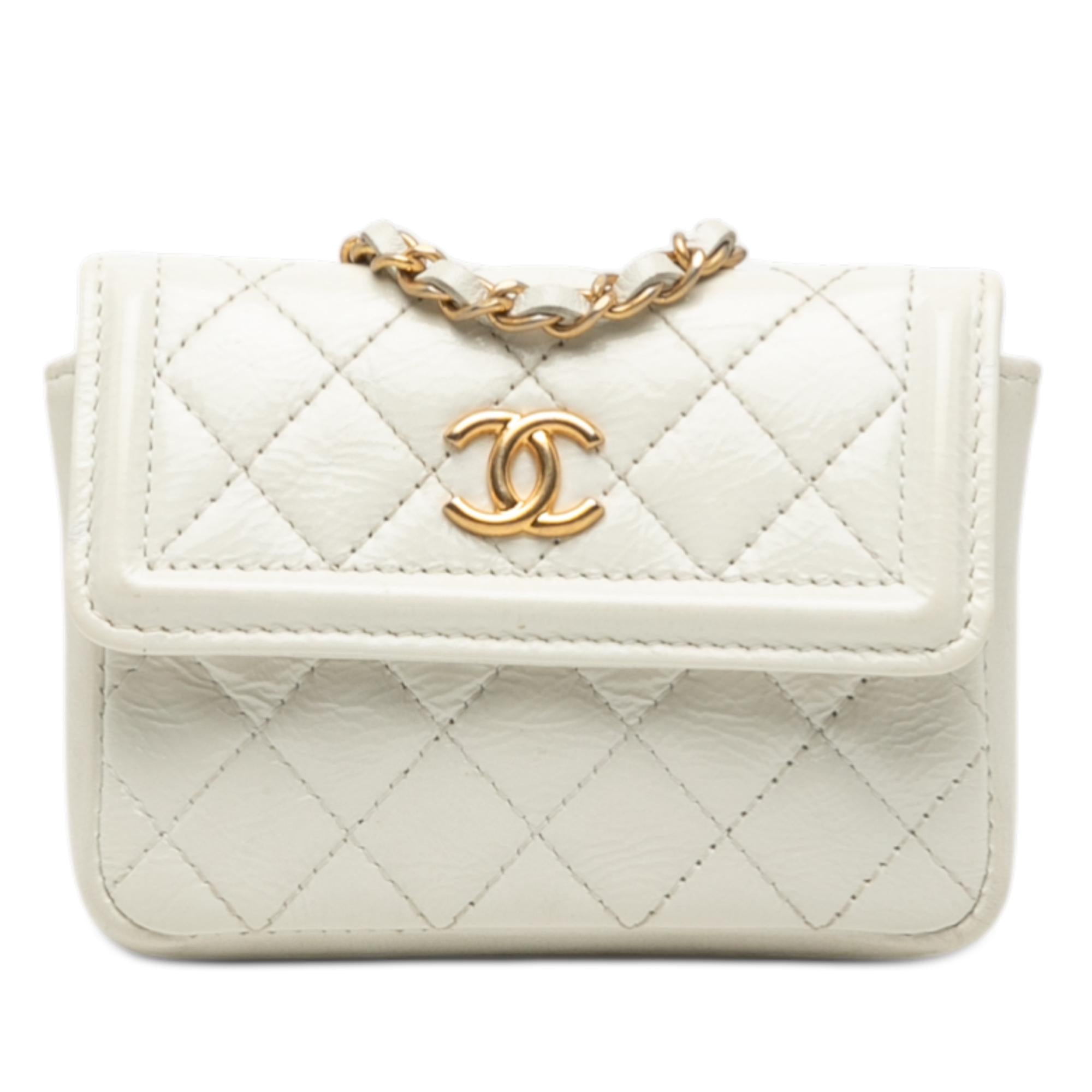 Chanel Mini CC Shiny Aged Calfskin Waist Bag