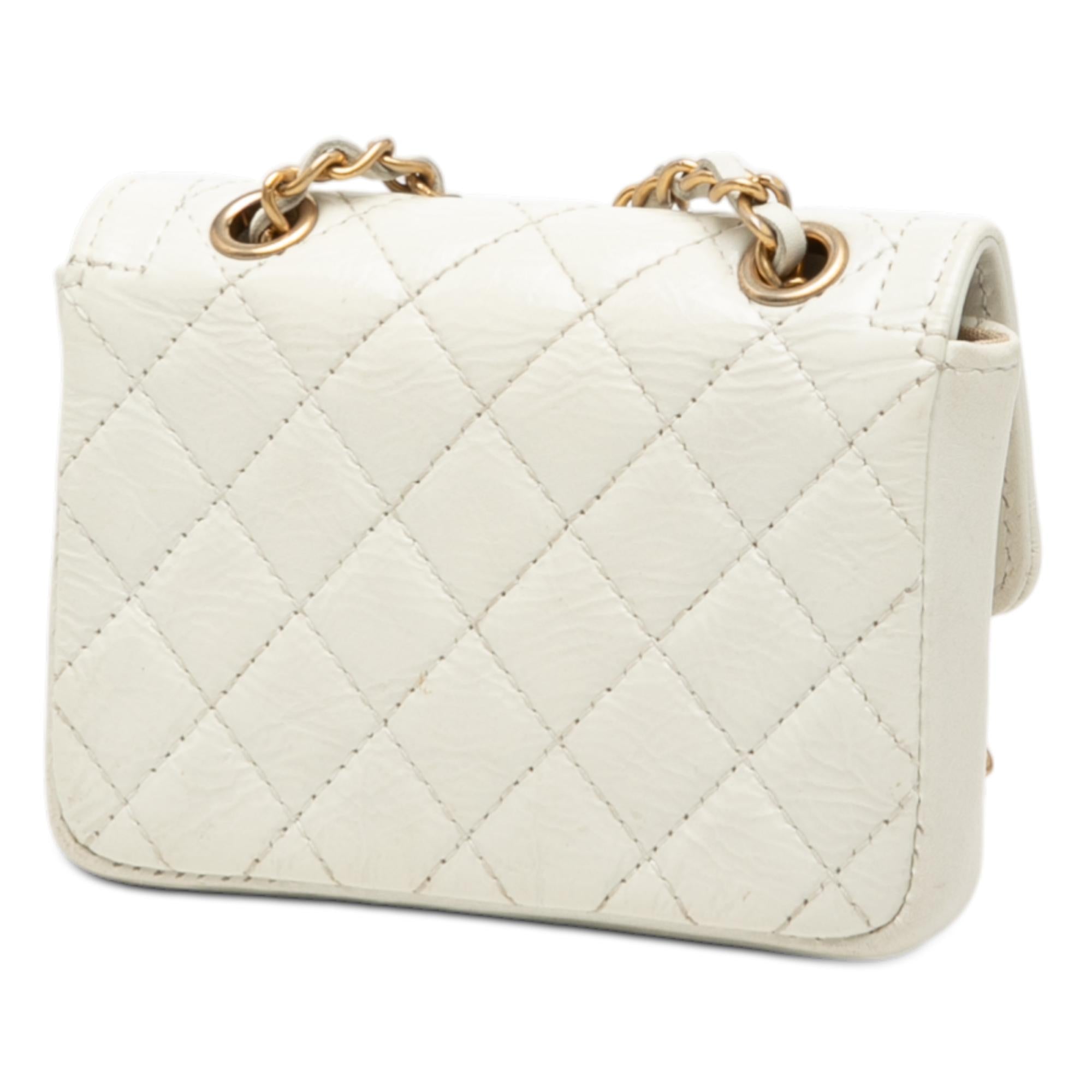 Chanel Mini CC Shiny Aged Calfskin Waist Bag