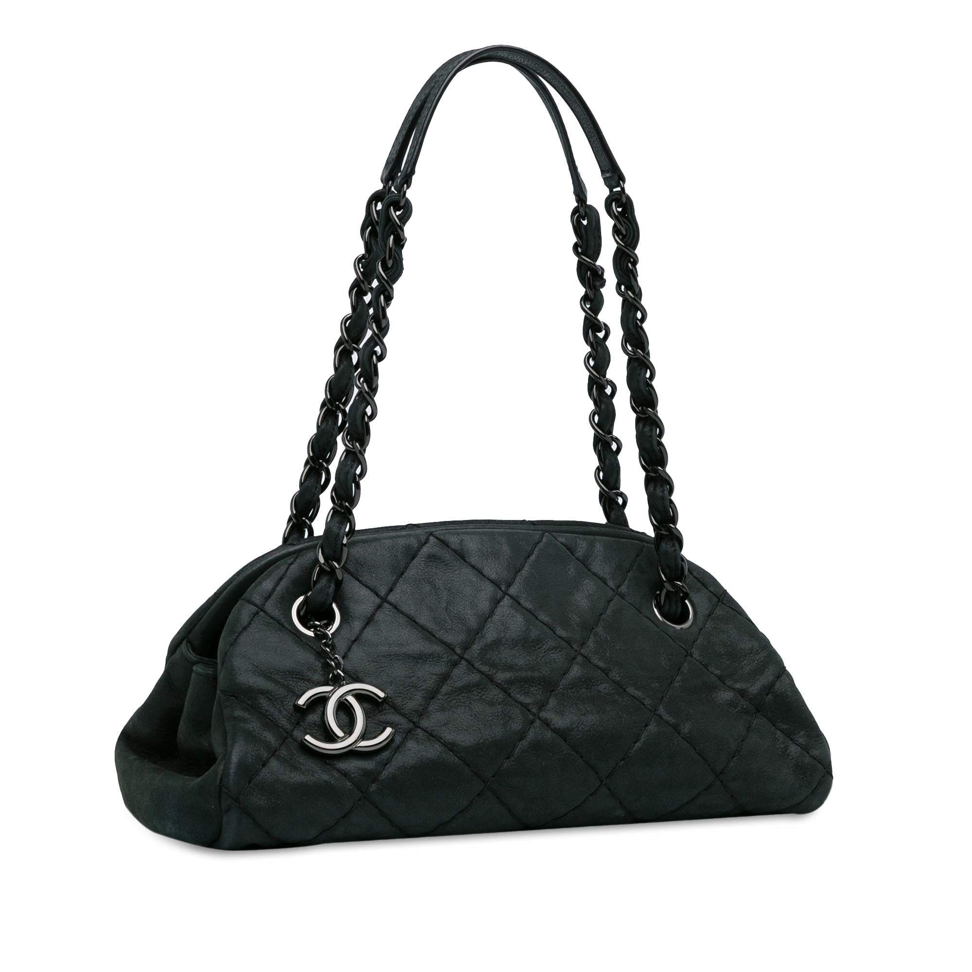 Chanel Mini Calfskin Just Mademoiselle Bowling Bag (SHG-o7RT81)
