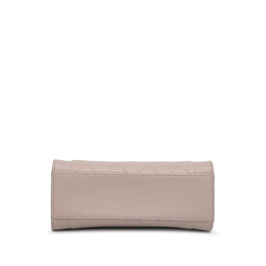Chanel Mini Calfskin Label Click Shopping Tote (SHG-2qUZVI)