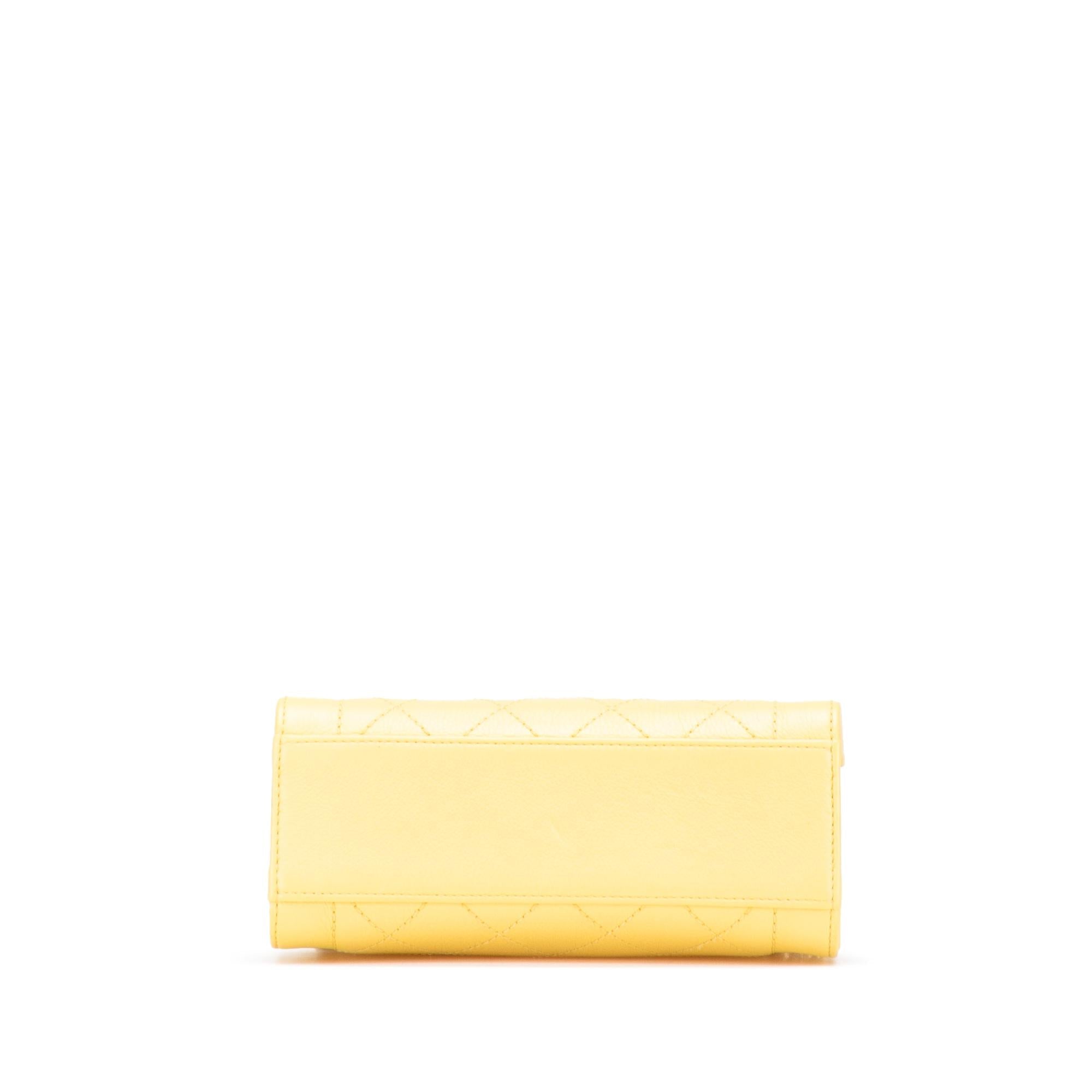 Chanel Mini Calfskin Label Click Shopping Tote