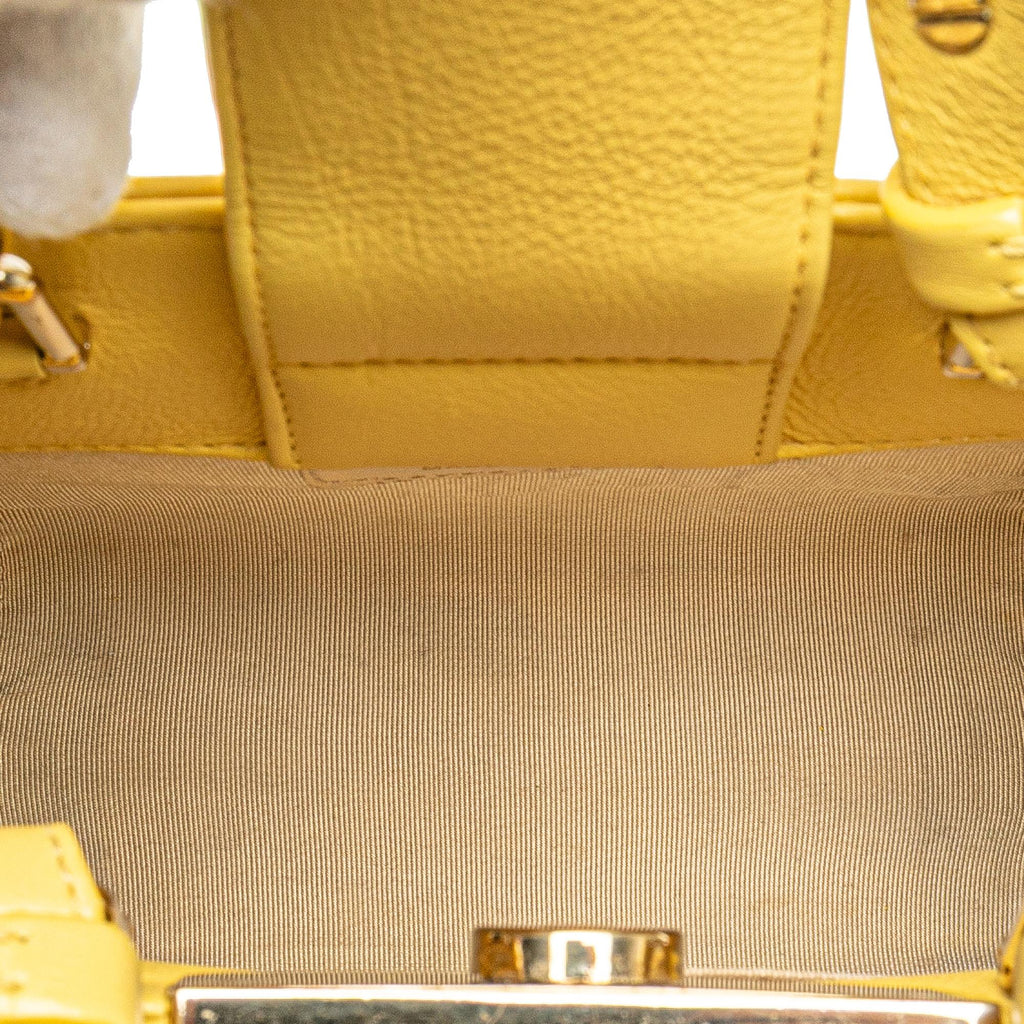 Chanel Mini Calfskin Label Click Shopping Tote