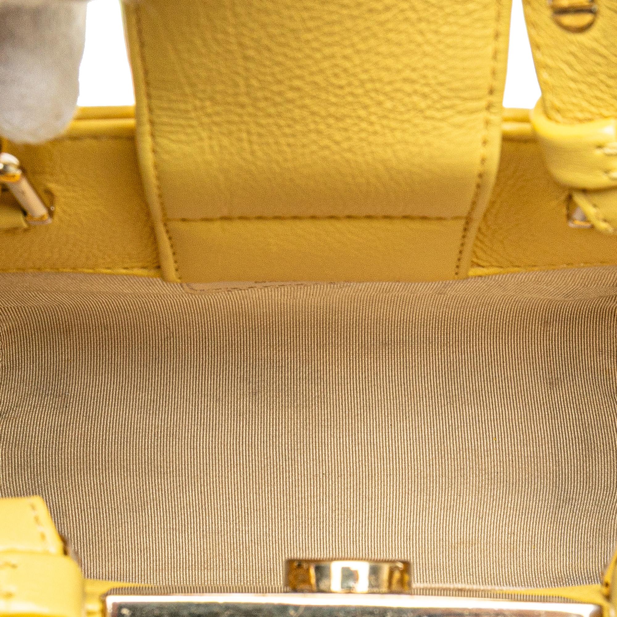 Chanel Mini Calfskin Label Click Shopping Tote