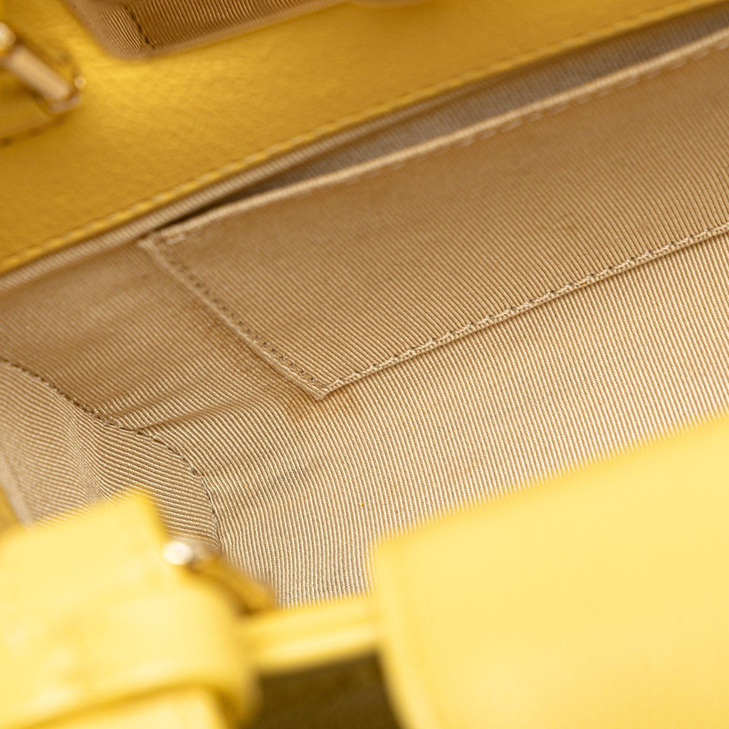 Chanel Mini Calfskin Label Click Shopping Tote