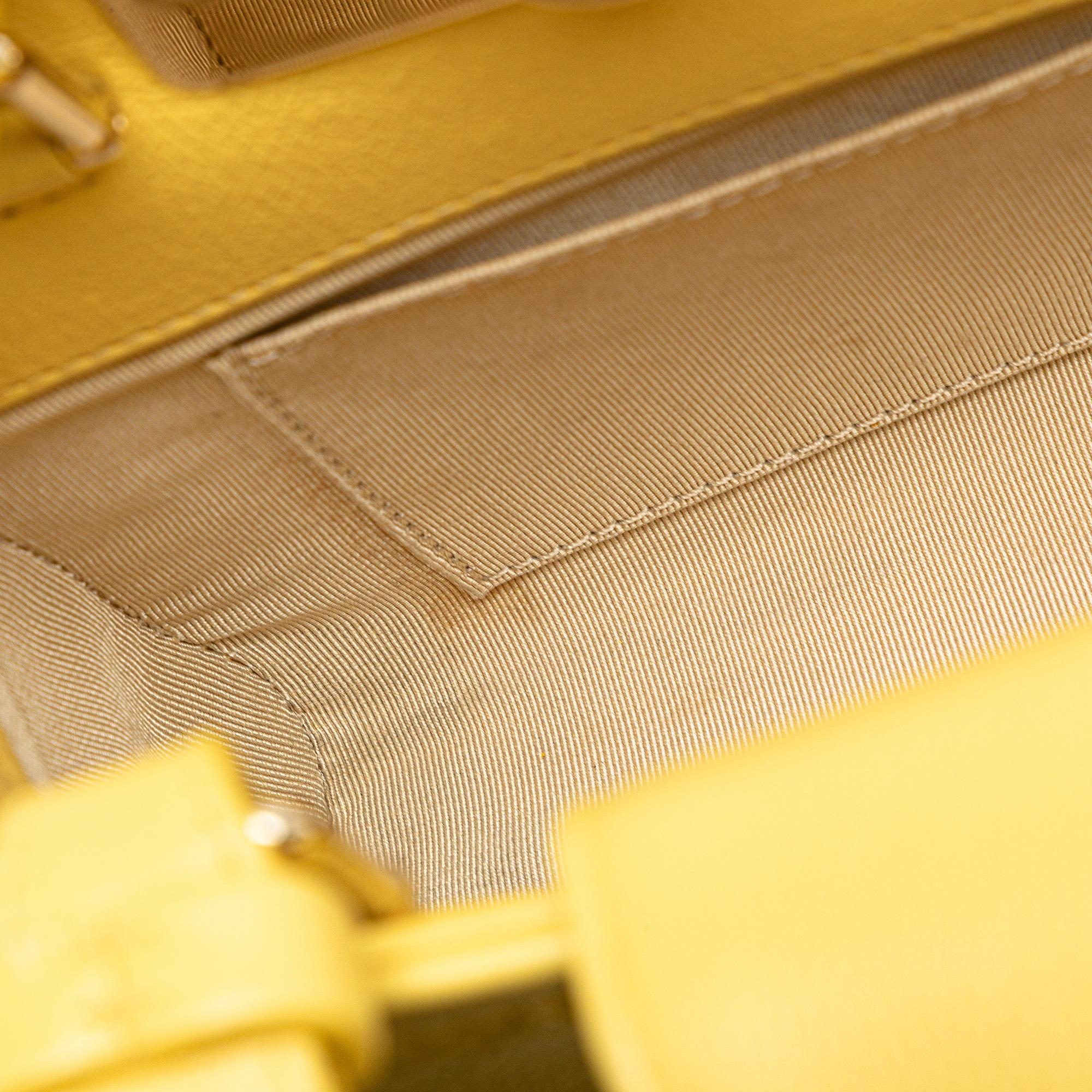 Chanel Mini Calfskin Label Click Shopping Tote