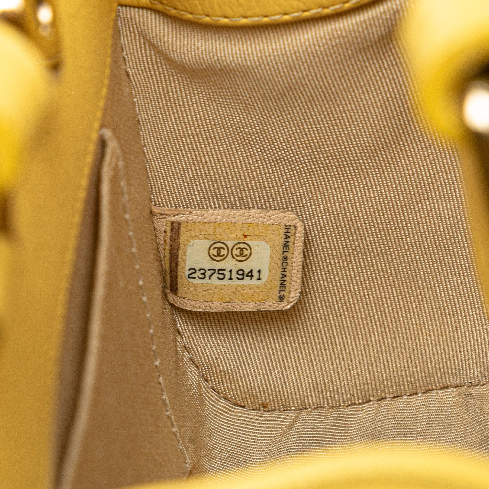 Chanel Mini Calfskin Label Click Shopping Tote