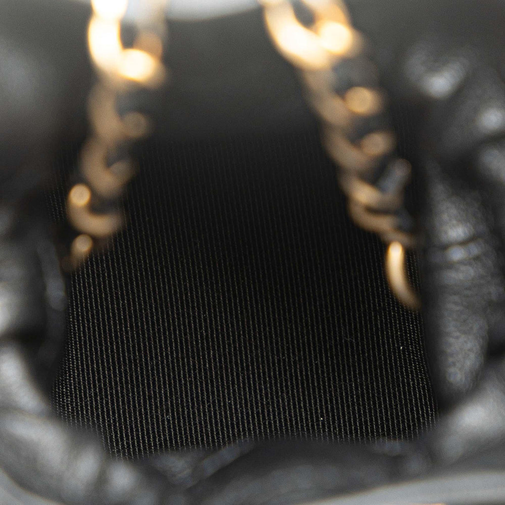 Chanel Mini Calfskin Square Drawstring Bucket Bag (SHG-wJSkso)