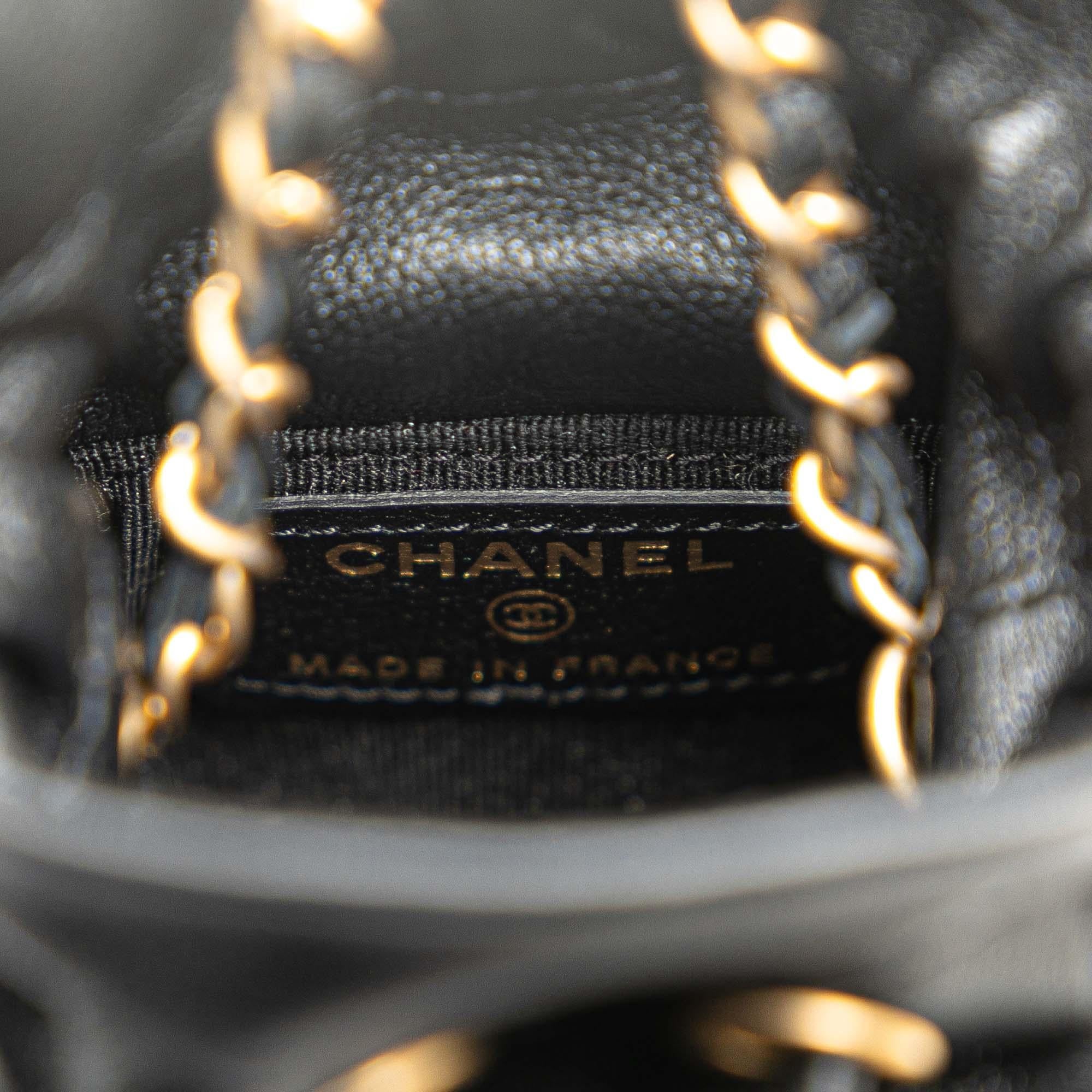 Chanel Mini Calfskin Square Drawstring Bucket Bag (SHG-wJSkso)