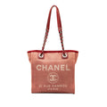 Chanel Mini Canvas Deauville Tote (SHG-SUS6M3)