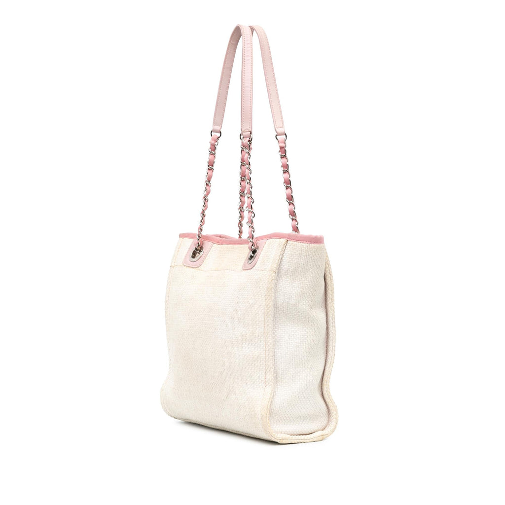 Chanel Mini Canvas Deauville Tote (SHG-FvLzka)
