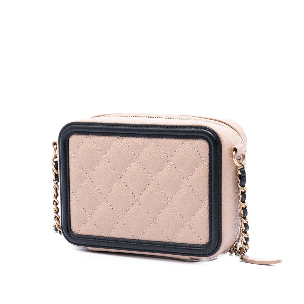 Chanel Mini Caviar CC Filigree Crossbody