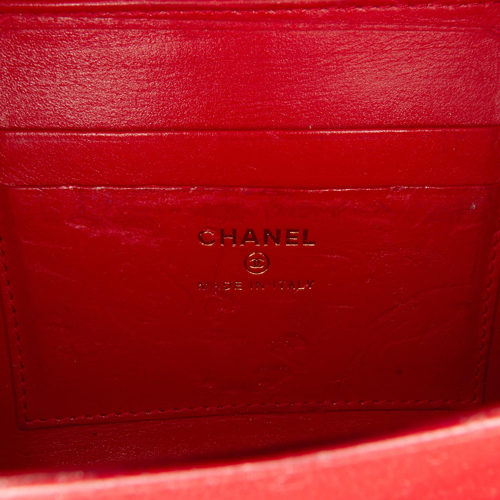 Chanel Mini Caviar CC Filigree Vanity Case