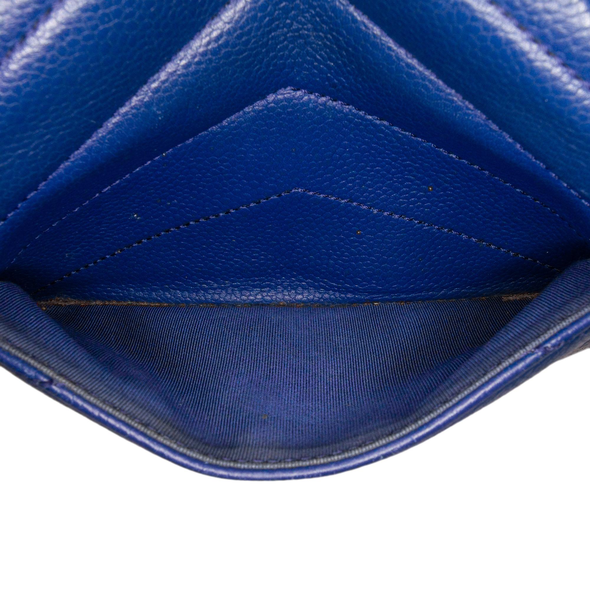 Chanel Mini Caviar Chevron Data Center Envelope Flap Bag