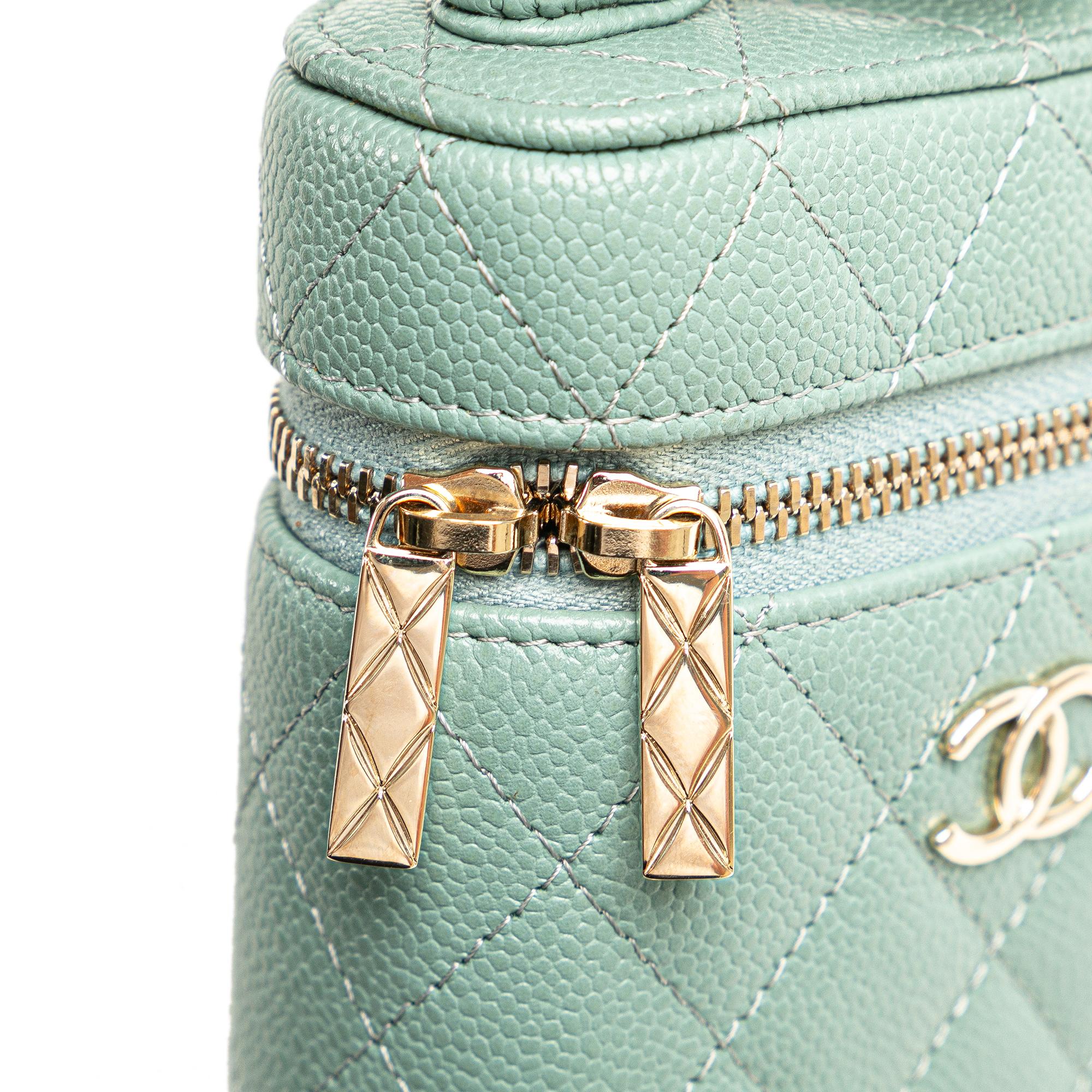 Chanel Mini Caviar Handle with Care Vanity Case