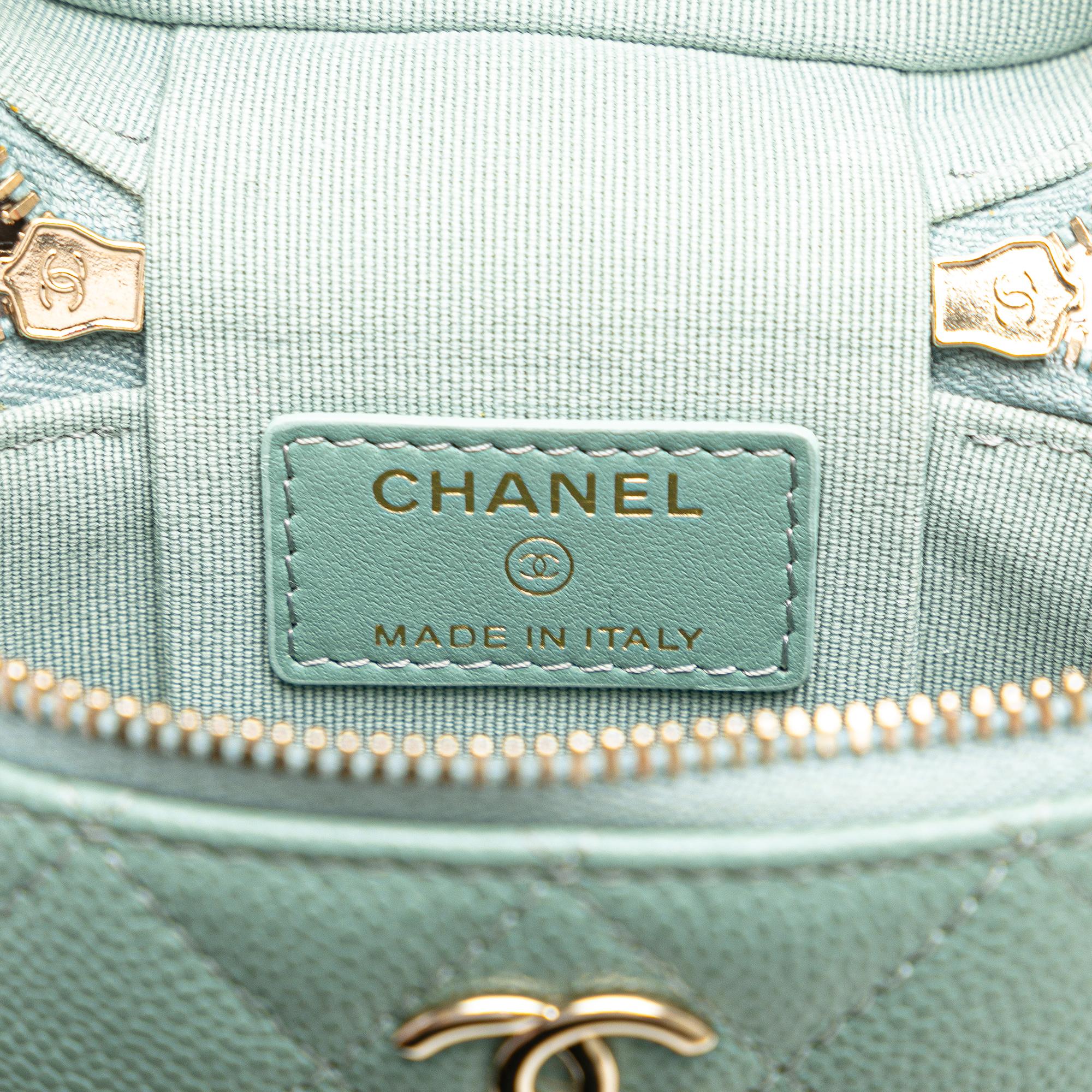 Chanel Mini Caviar Handle with Care Vanity Case