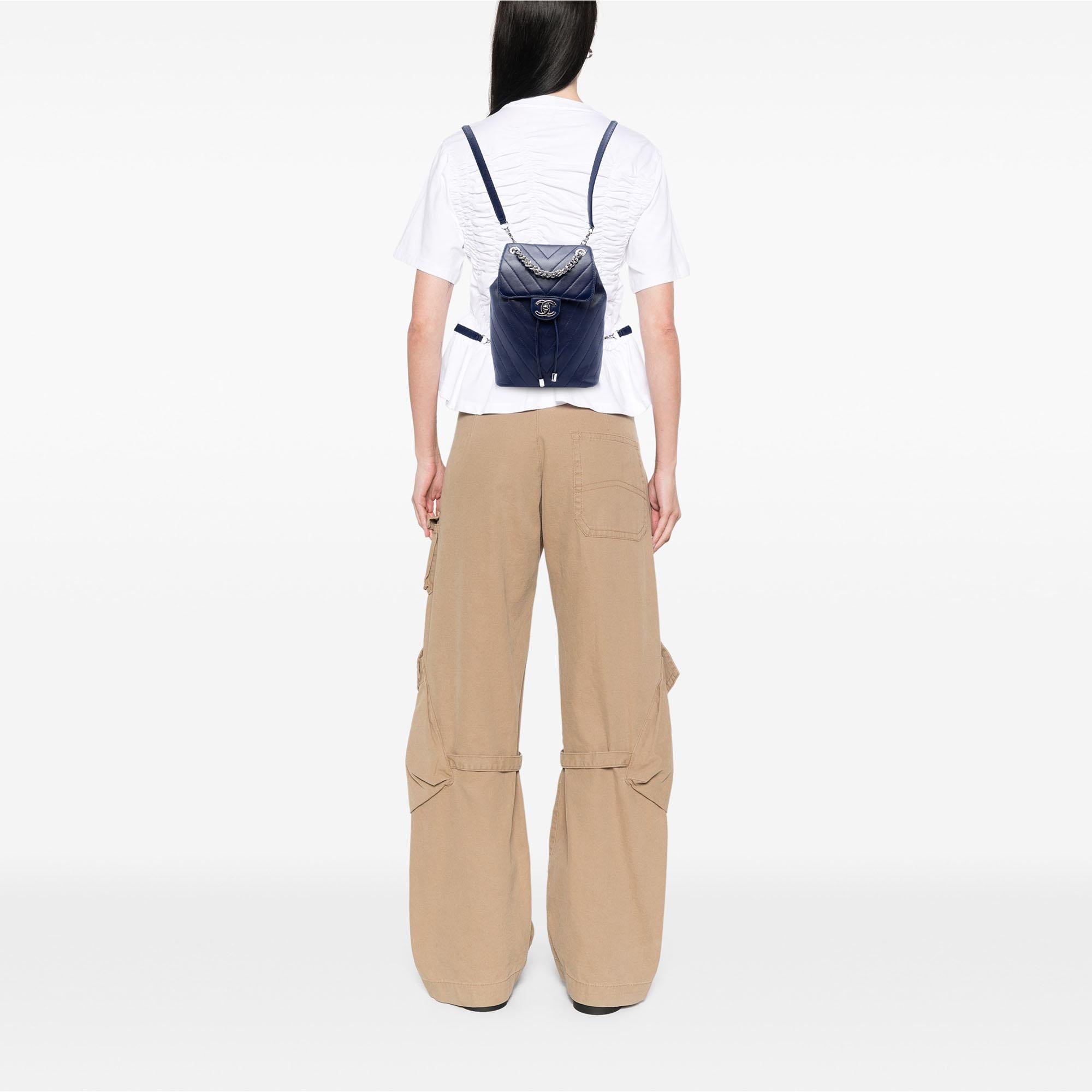 Chanel Mini Chevron Lambskin Urban Spirit Backpack