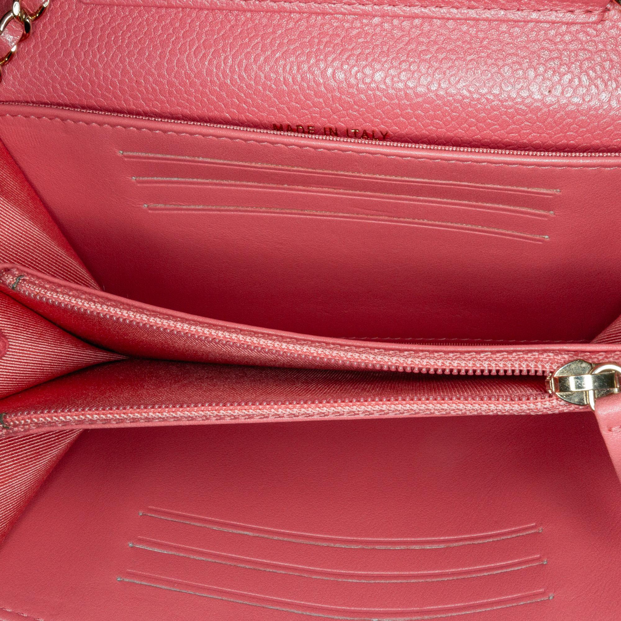 Chanel Mini Classic Caviar Flap Wallet on Chain (SHG-SQ3yjM)
