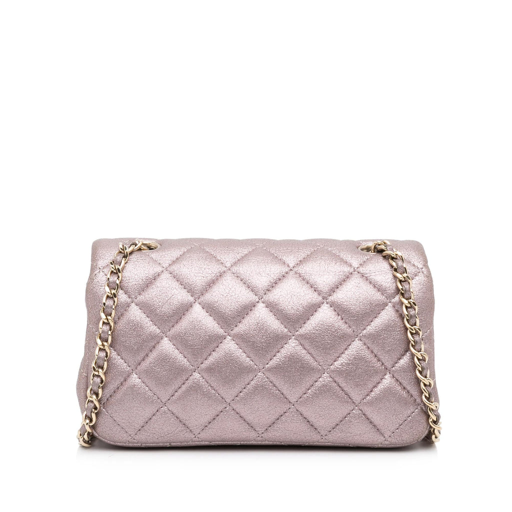 Chanel Mini Classic Lambskin Rectangular Single Flap (SHG-hcUMmT)
