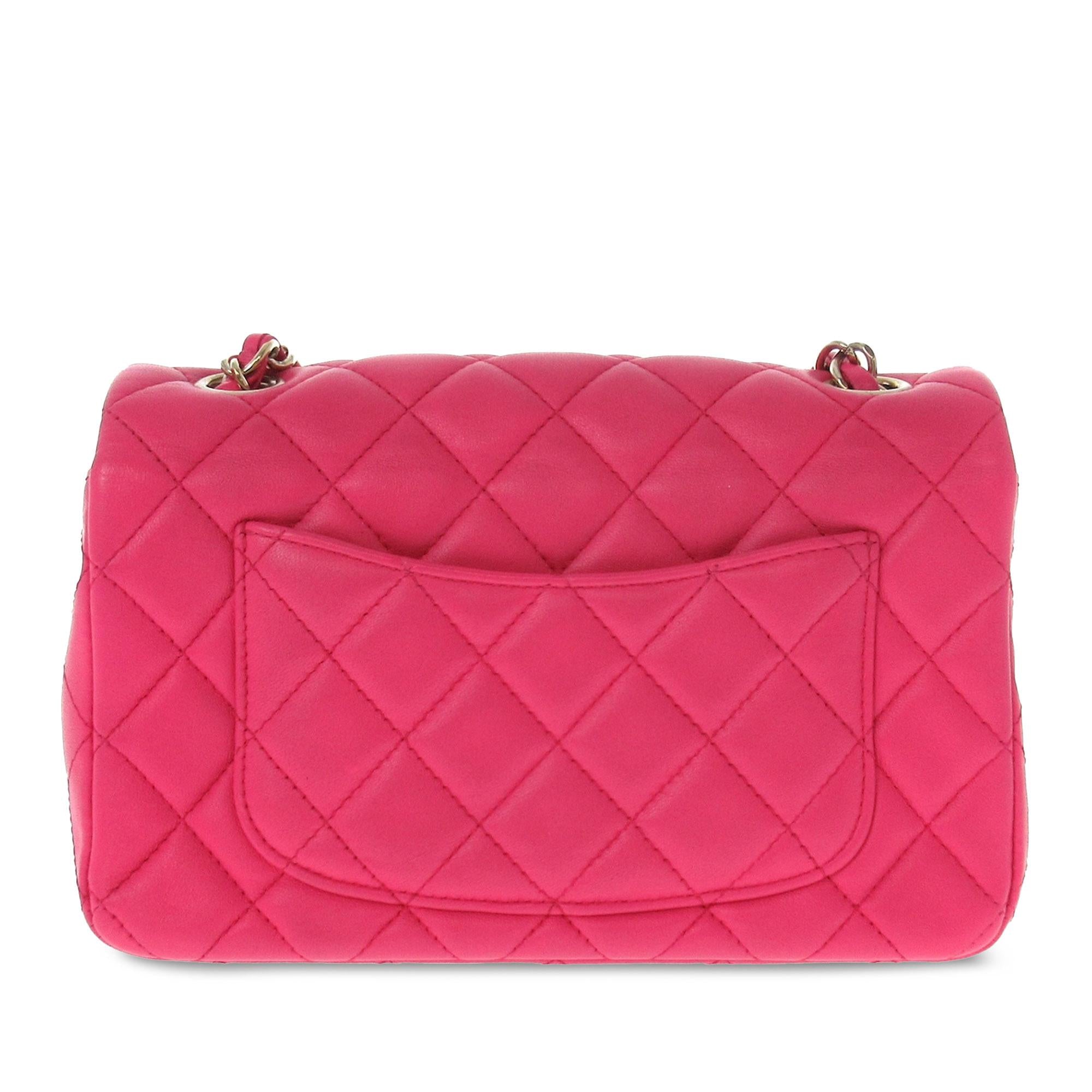 Chanel Mini Classic Lambskin Rectangular Single Flap (SHG-xTQk8y)