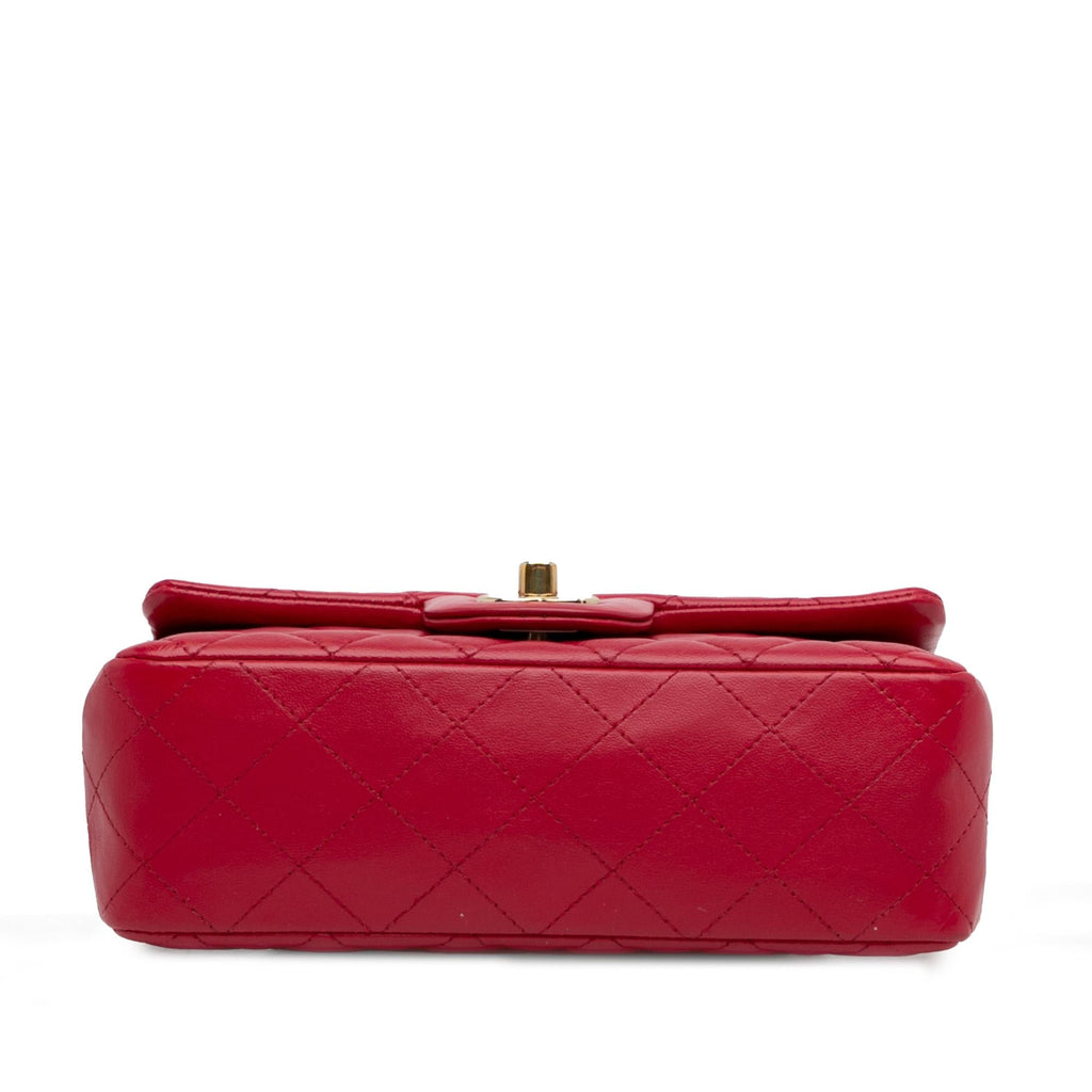 Chanel Mini Classic Lambskin Rectangular Single Flap (SHG-6kkXVi)