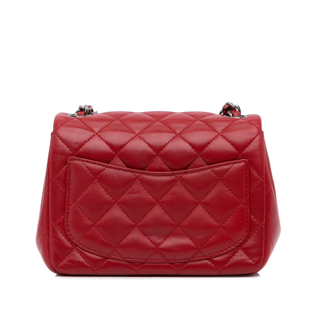 Chanel Mini Classic Lambskin Square Single Flap (SHG-xpK8dp)